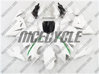 Kawasaki ZX10R White/Green Accents Fairings