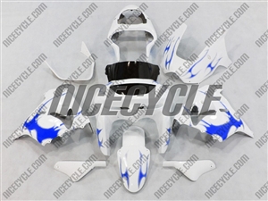 Kawasaki ZX9R Blue Tribal Fairings