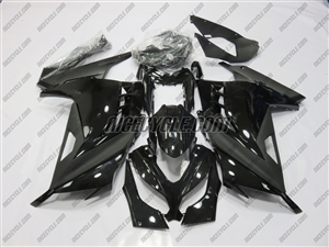 Kawasaki Ninja 300 Satin Black Gloss Fairings