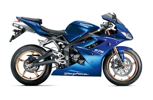 Plasma Blue Triumph Daytona 675 Fairings