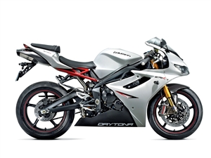 White/Black Triumph Daytona 675 Fairings