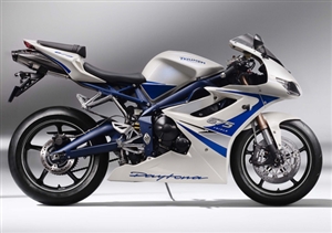 Triumph Daytona 675 Blue/White Fairings