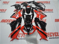 Red/Black Kawasaki ZX6R Fairings