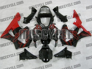 Honda CBR929RR Fire Red Flame Fairings