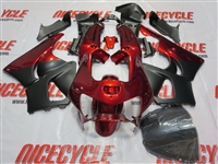 Matte Black/Red Honda CBR900RR Motorcycle Fairings