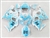 Custom Sky Blue Airbrushed Suzuki GSX-R 600 750 Fairings