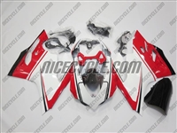 Ducati 1199/899 Panigale White/Red Fairings