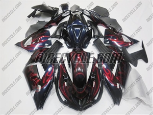 Kawasaki ZX14R Midnight Blue Fairings