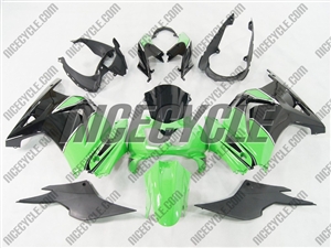 Ninja 250R Black/Green Fairings