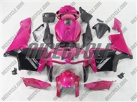 Honda CBR600RR Metallic Pink/Black Fairings