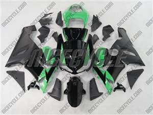 Kawasaki ZX6R Black/Mint Green Fairings