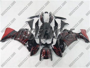 Kawasaki Ninja 650R Red Flame Fairings