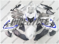 Suzuki GSX-R 1300 Hayabusa White/Silver OEM Style Fairings