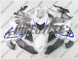 Suzuki GSX-R 1300 Hayabusa White/Silver OEM Style Fairings