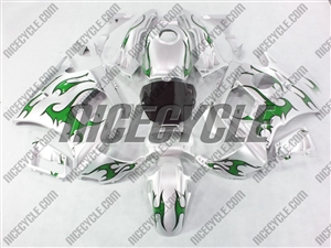 Honda CBR600 F2 Green Tribal/Silver Fairings