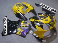 OEM Style Purple/Yellow Honda CBR900RR Motorcycle Fairings