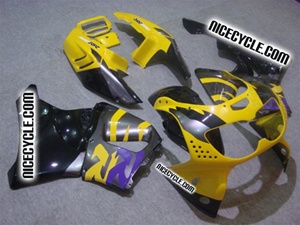 OEM Style Purple/Yellow Honda CBR900RR Motorcycle Fairings