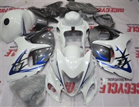 White/Blue OEM Style Suzuki GSX-R 1300 Hayabusa Fairings