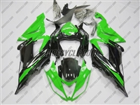 Kawasaki ZX636 OEM Style Green/Black Fairing