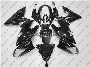 Kawasaki Ninja 650R Solid Black Fairings