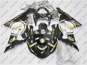 Kawasaki ZX6R Lucky Strike Black Fairings