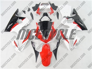 Yamaha YZF-R6 White/Red Fairings