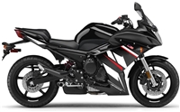 Yamaha FZ6R Black/White Fairings