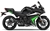 Yamaha FZ6R Black/Green Fairings