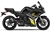 Yamaha FZ6R Yellow/Black Fairings