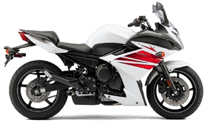 Yamaha FZ6R White/Red Fairings