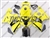 Yellow Suzuki GSX-R 600 750 Fairings