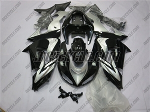 Kawasaki ZX10R Black/Silver Style Fairings