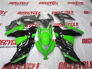 Green/Black OEM Style Kawasaki Ninja 300 Fairings