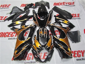 Suzuki GSX-R 1000 Gold Tribal Custom Fairings