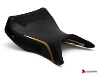 Kawasaki ZX12R Black/Gold Seat Cover