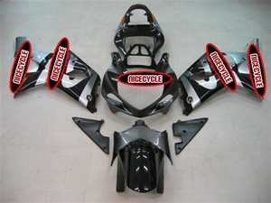 Suzuki GSX-R 1000 OEM Style Black/Silver Fairings