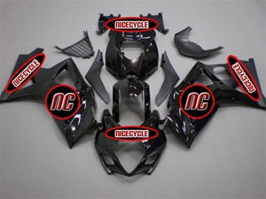 Black Suzuki GSX-R 1000 Fairings