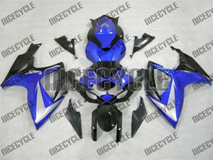 Plasma Blue/Silver Suzuki GSX-R 600 750 Fairings