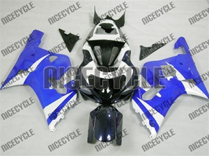 Blue/White Accents Suzuki GSX-R 600 750 Fairings