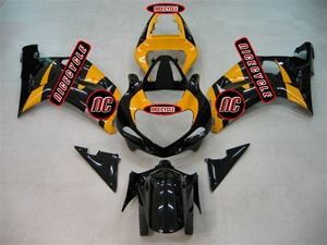 Black/Yellow OEM Style Suzuki GSX-R 600 750 Fairings