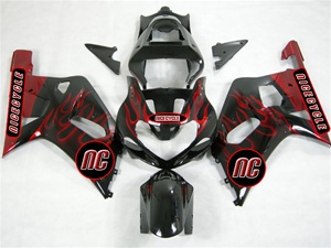 Flame Suzuki GSX-R 600 750 Fairings