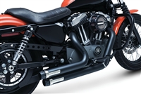 Harley Sportster Black Maverick 4" Slip On Exhaust