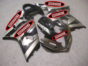 OEM Silver/Black Style Suzuki GSX-R 600 750 Fairings