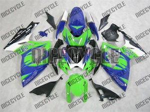 Green Alstare Corona Suzuki GSX-R 600 750 Fairings