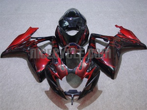 Metallic Flame Suzuki GSX-R 600 750 Fairings