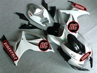 White/Silver OEM Style Suzuki GSX-R 600 750 Fairings