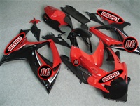 Black/Red OEM Style Suzuki GSX-R 600 750 Fairings