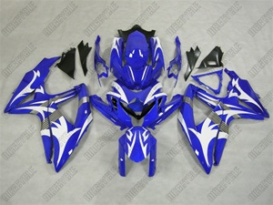 Suzuki GSX-R 600 750 Wild Tribal Blue Motorcycle Fairings