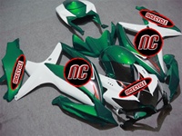 Metallic Green Suzuki GSX-R 600 750 Motorcycle Fairings