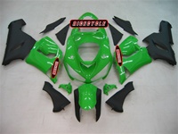 Kawasaki ZX6R Green/Matte Black Fairings